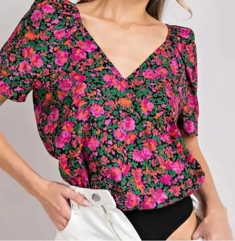 ee:some  picking flowers floral bodysuit new with tags size medium