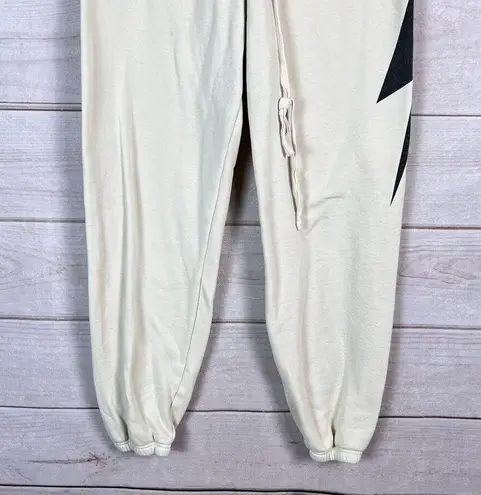 Aviator Nation  Bolt Womens Sweatpants Sz L White Pull On Running Jogging Workout