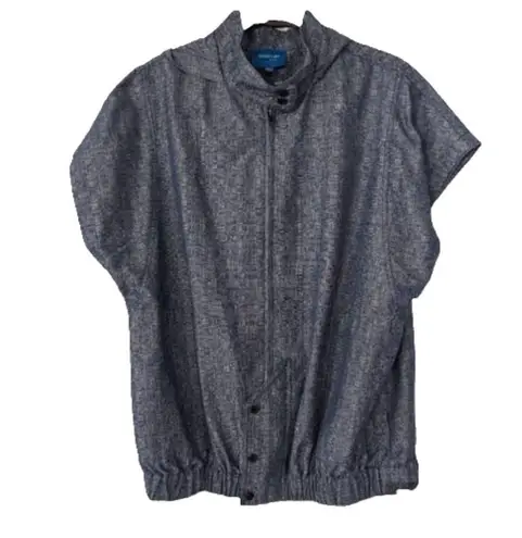 Derek Lam for Design Nation Chambray Cotton Hooded Jacket