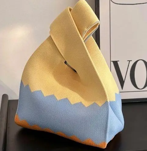 Mini Colorblock Knit Bag