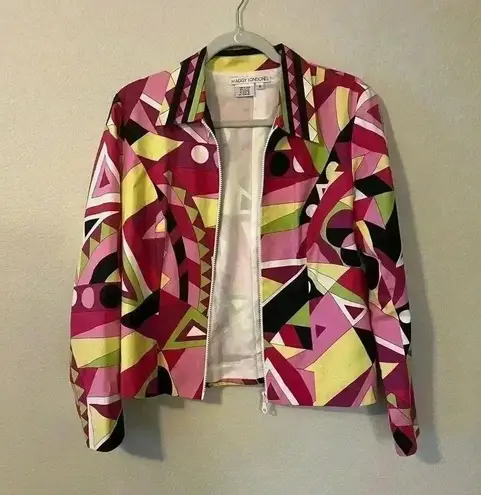 Maggy London Zipper Blazer Jacket Size 8