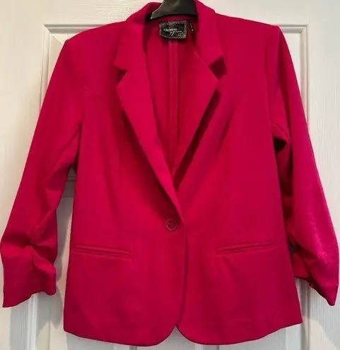 Christian Sirianio Christian Siriano Ponte Blazer Pink Sz S
