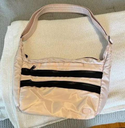 Lug Pink and Black Shoulder Bag Sporty Design
