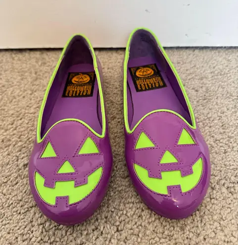 Strange Cvlt YRU Lydia Jack o Lantern Pumpkin Halloween Flats Shoes Size 5M Black