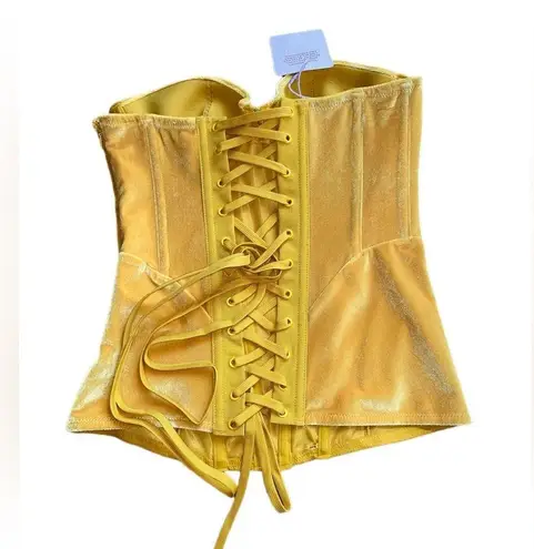 Savage x Fenty Velvet Vixen Corset in Honeycomb