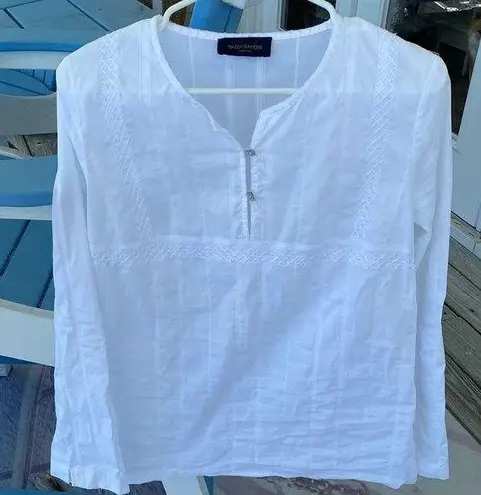 Piazza Sempione White Blouse made in Italy IT 44 S