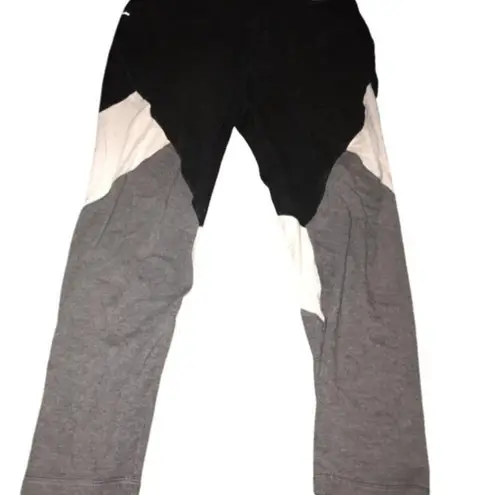 DriWorks Split Black/White/Gray Leggings Size XL