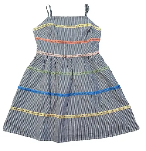 Andree by Unit Mini Dress Size Small Striped Fit & Flare Colorful Stitch Summer