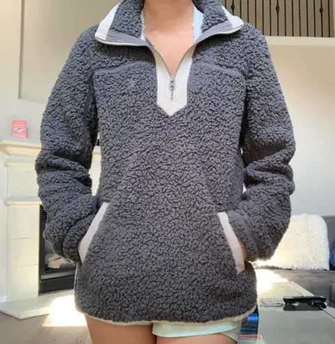 Abercrombie & Fitch Sherpa Quarter-Zip