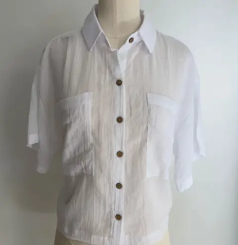 Love Note Casual Crop Blouse NWT