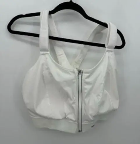 Shefit Womens White Ultimate Sports Bra Size 6 Luxe Workout Gym High Impact