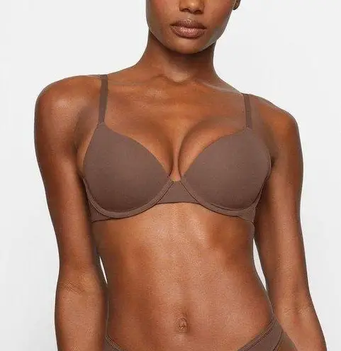 SKIMS Fit Everybody T-Shirt Bra Size 44D, Brown/Oxide New w/Tag