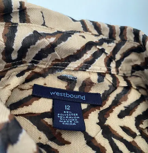 Westbound Zebra Printed Blouse