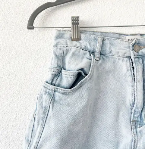 PacSun Light Blue Denim High Waist Mom Short