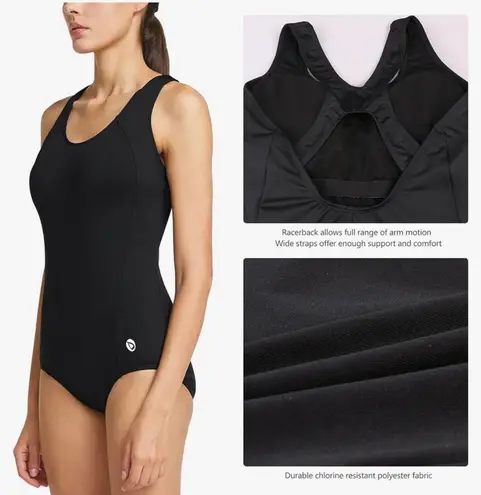 Baleaf Women's Racerback Athletic One Piece Modest Bathing Suit