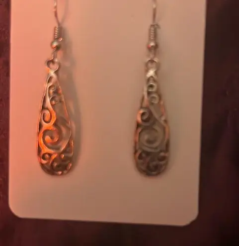 Sterling Silver Sterling Handmade Dangle Earrings