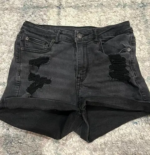 American Eagle Black Jean Shorts