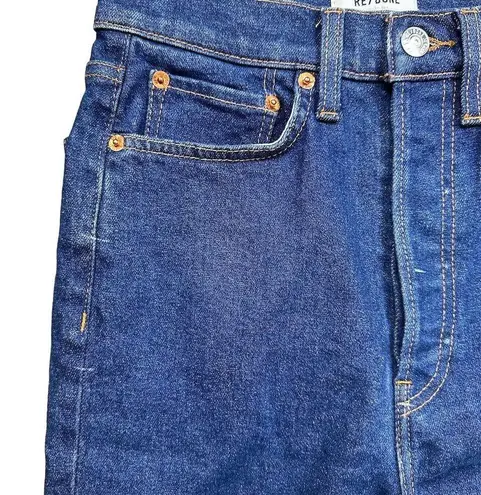 RE/DONE Women's 90’s Ultra High Rise Skinny Jeans Size 26 Blue Denim