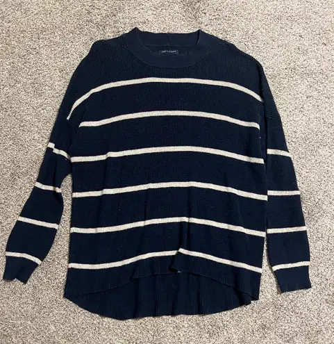 American Eagle Outfitters Navy Striped Sweater