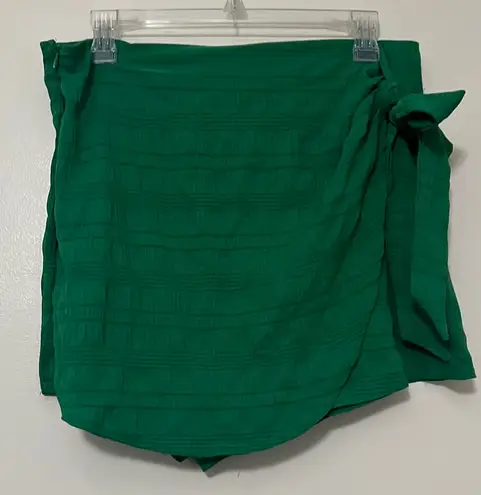 Grethe Green Wrap Skort