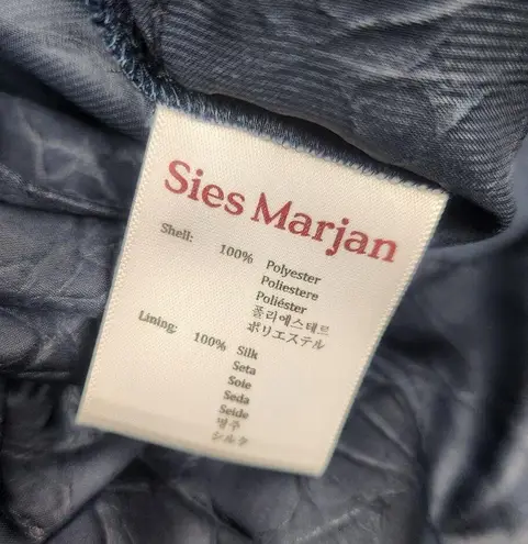 Sies Marjan Brianna Satin Maxi Dress Sleeveless Dark Navy Size Small NWT Pockets