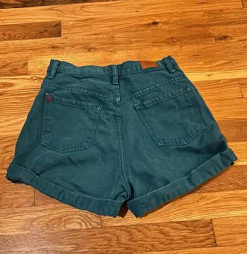 BDG Mom High Rise Shorts Teal