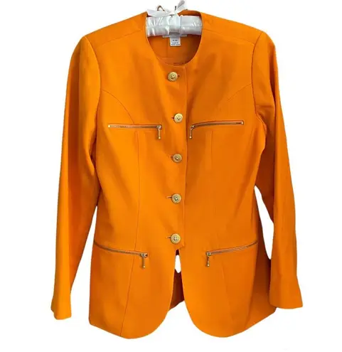 EMANUEL UNGARO 100% wool blazer and skirt set, size 6/40