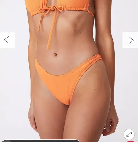 Cotton On  refined high side brazilian bikini bottom sunshine orange XL