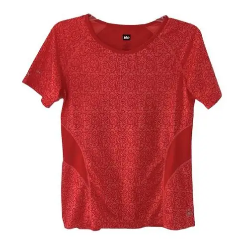REI women’s red flyout short sleeve tee
