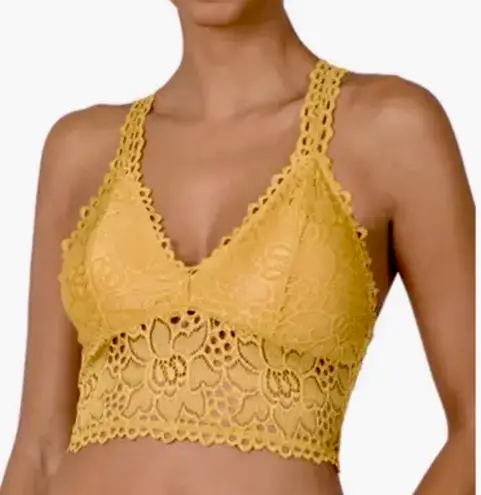 Zenana Outfitters Comfy Yellow Bralette Top Women’s Medium