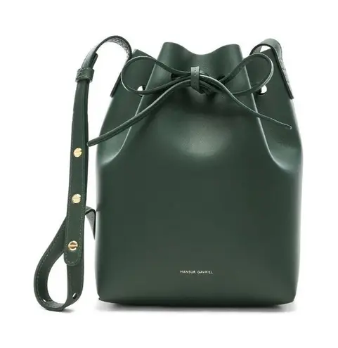 MANSUR GAVRIEL Mini Bucket Bag Moss Womens Size OS Green