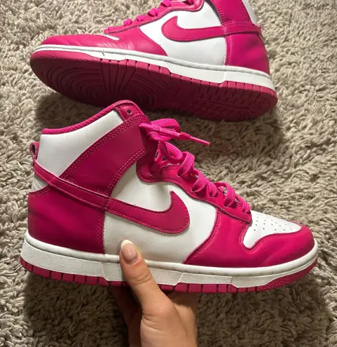 Nike Pink Prime Dunk Highs Womens Size 8