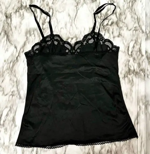 Vintage Lacy Black Cami Top Women’s Sz Small Fairycore Witchy Whimsygoth Y2K