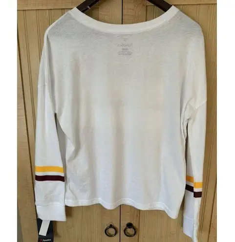 Fanatics Women White Minnesota Golden Gophers Retro Power Stripe Long Sleeve SM
