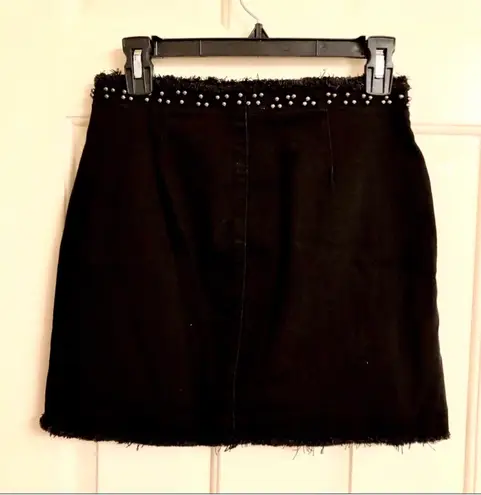 Pistola Revolve Sz 26 beaded zip denim skirt