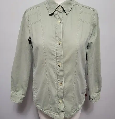 Woolrich Vintage sage fleece lined shirt jacket size small