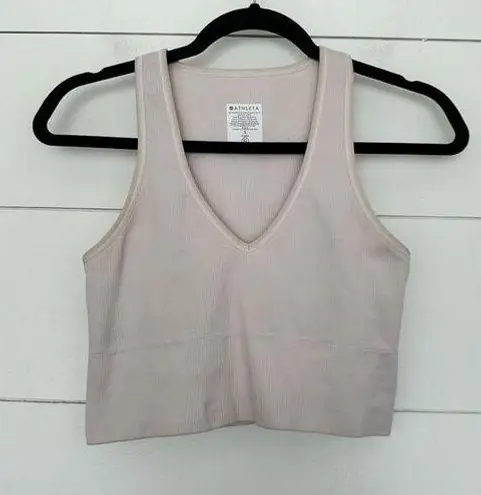 Athleta  Women’s Small Seamless Crop Ribbed Tank