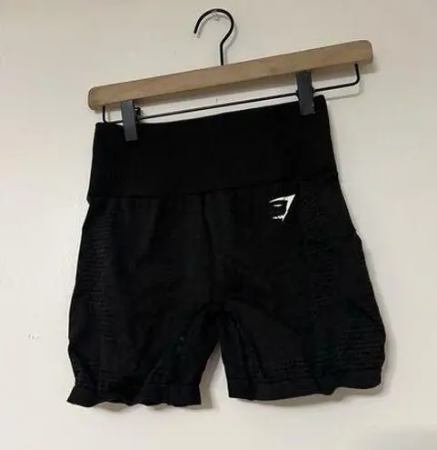 Gymshark  Vital Seamless 2.0 Shorts Women Small Black High Rise Stretch