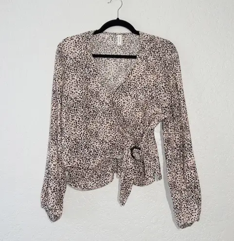 Gentle Fawn Tan Mini Flower Wrap Ring Top Size Medium