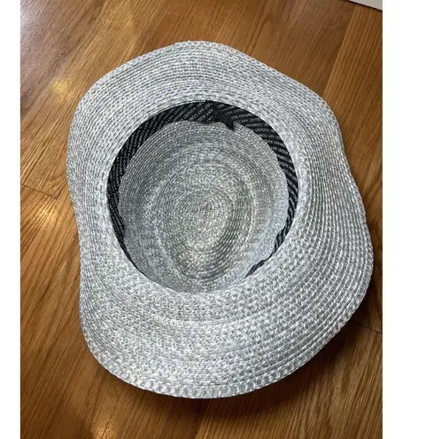 August Hat Company Hat Fedora Womens Medium Wide Brim Straw Summer Sun NEW