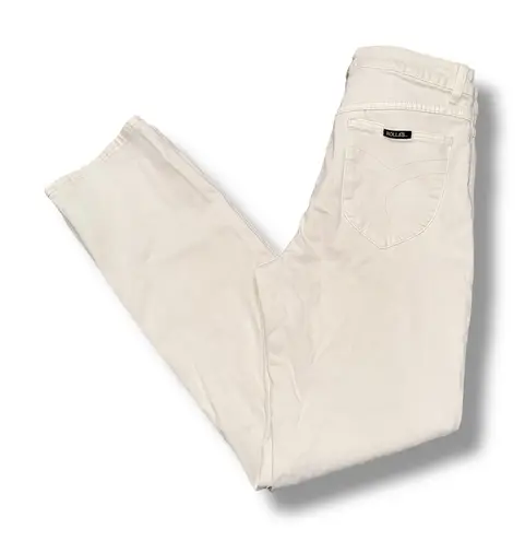 ROLLAS Classic Straight High Rise Regular Fit Cream Jeans Size 29 Aussie 11