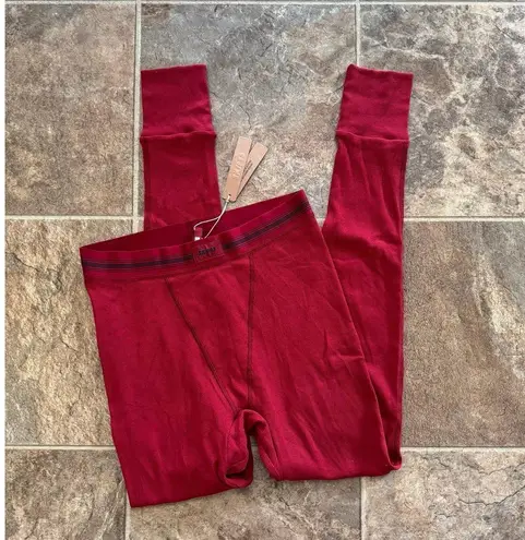 SKIMS Cotton Rib Leggings Brick Size Small