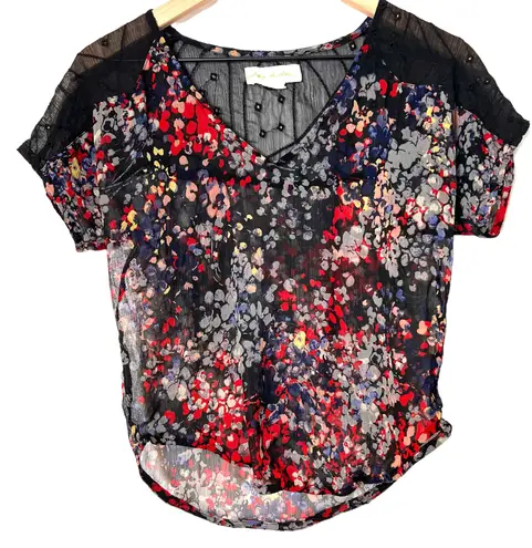 Staring At Stars Sheer Floral Lace Top