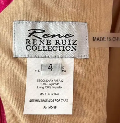 Rene by Rene Ruiz Lace Sheath Dress NWT Size 4