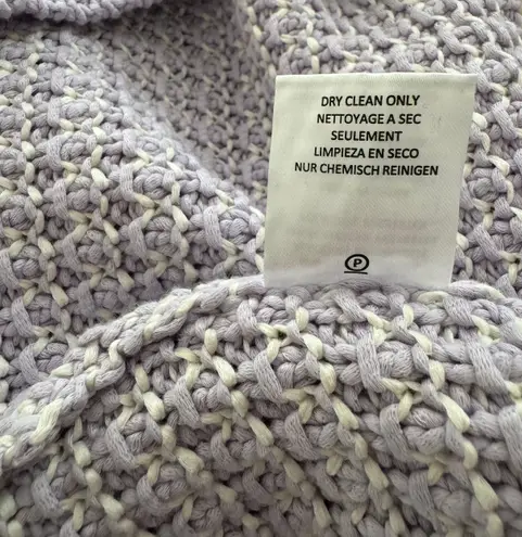 Minnie Rose Cotton Cropped 3/4 Sleeves Crewneck Sweater