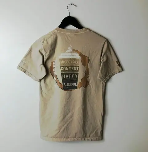 Crazy Shirts Coffee My Happiness Scale T Shirt Brown S Small Graphic Tee Solid