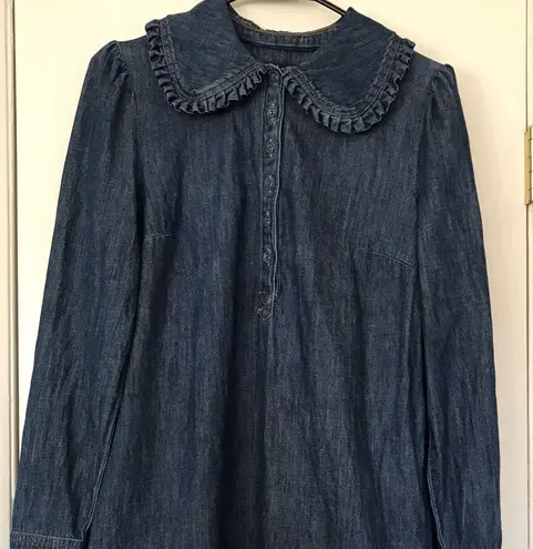 Boden USA Boden Blue Denim Shirt Dress