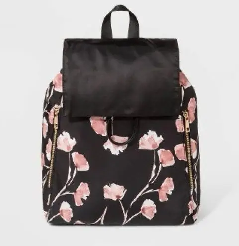 A New Day  floral print flap backpack NEW WITH TAGS