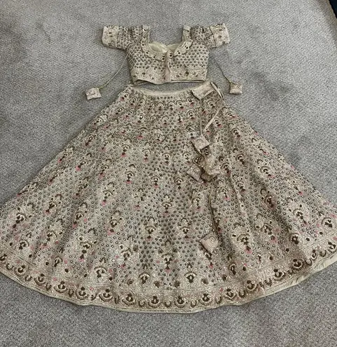 Indian Lehenga Pink Size M