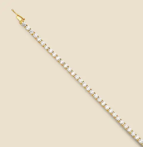 Tehrani Jewelry 14k Solid Gold Tennis Bracelet 2.25 mm - Birthday Gift - CZ Stones - Trendy